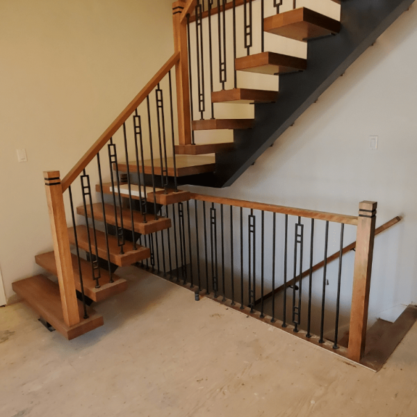 Escalier avec limon en métal 5